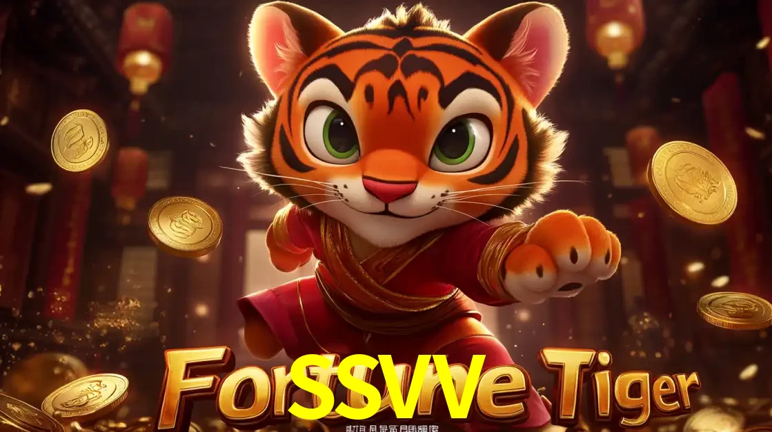 O carismático mascote do jogo de slot Fortune Tiger, um tigre fofo em pose de artes marciais, pronto para trazer sorte e multiplicadores de ganhos no cassino online SSVV.