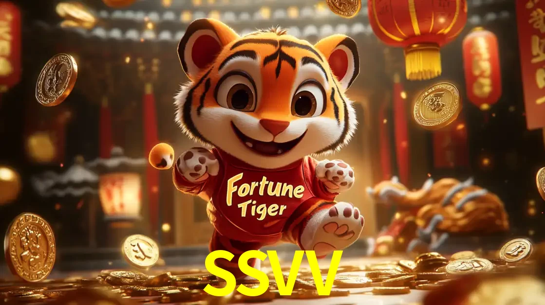 O alegre personagem do Fortune Tiger correndo sobre um caminho de moedas de ouro, simbolizando os grandes prêmios e a diversão do popular jogo de slot do SSVV.